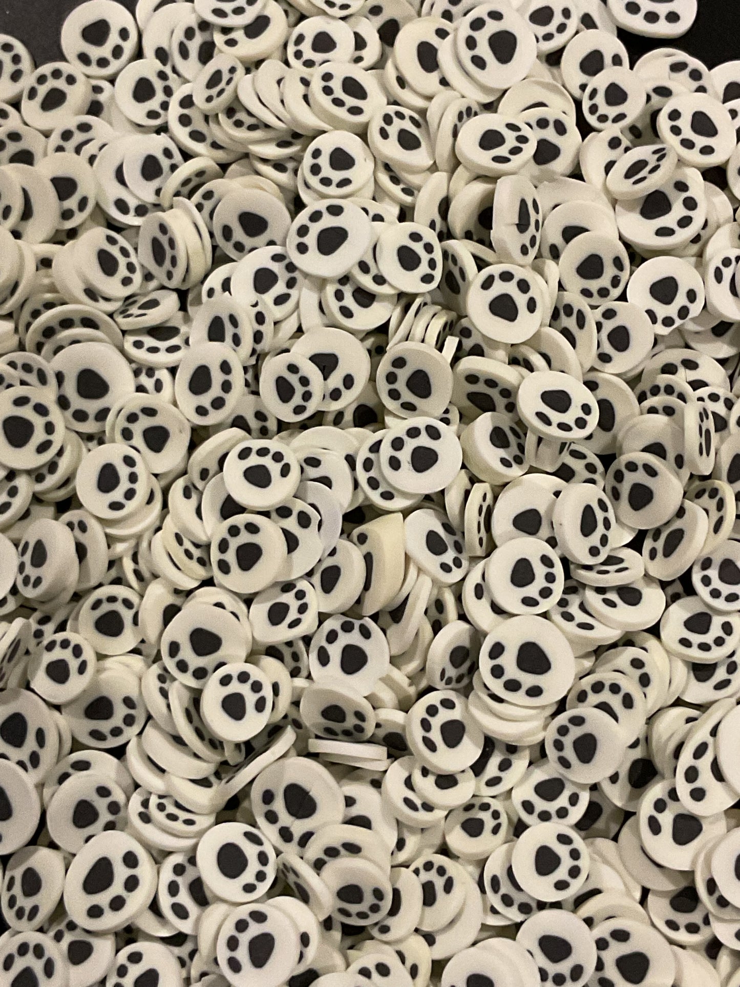 Paw Prints Clay Pieces