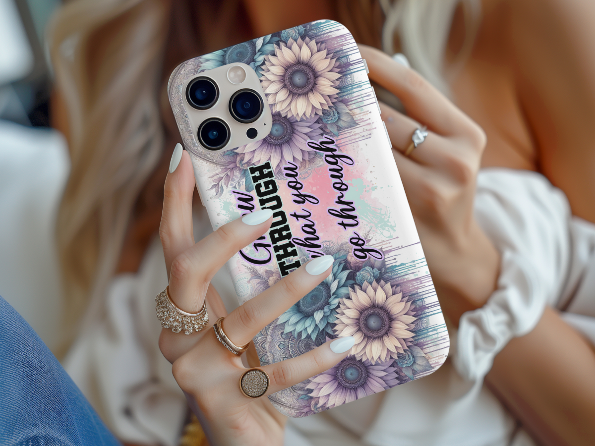 Grow Through What You Go Through - Phone Case