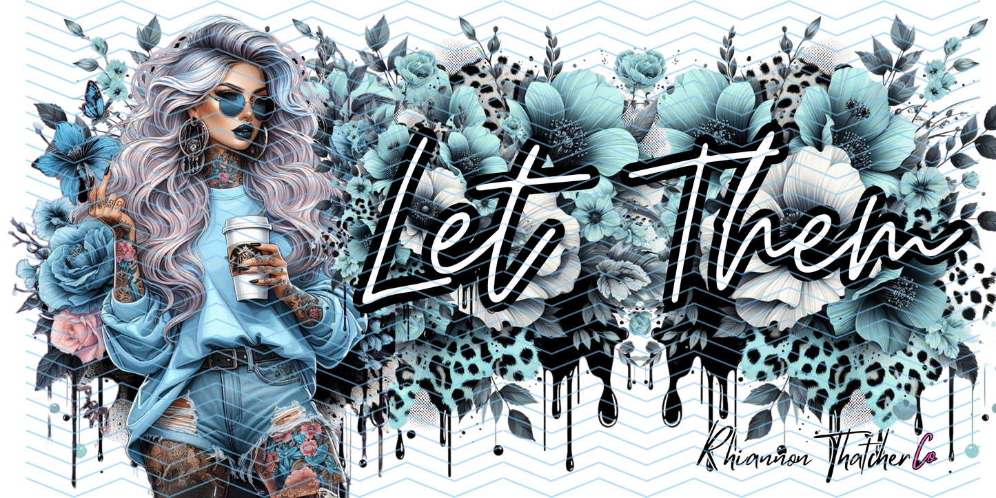 BLUE AND WHITE FLOWERS LET THEM- PRE ORDER ONLY