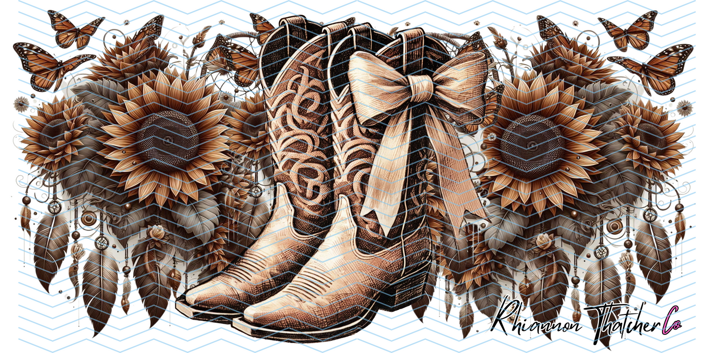 COWGIRL BOOTS AND FLOWERS - PRE ORDER ONLY