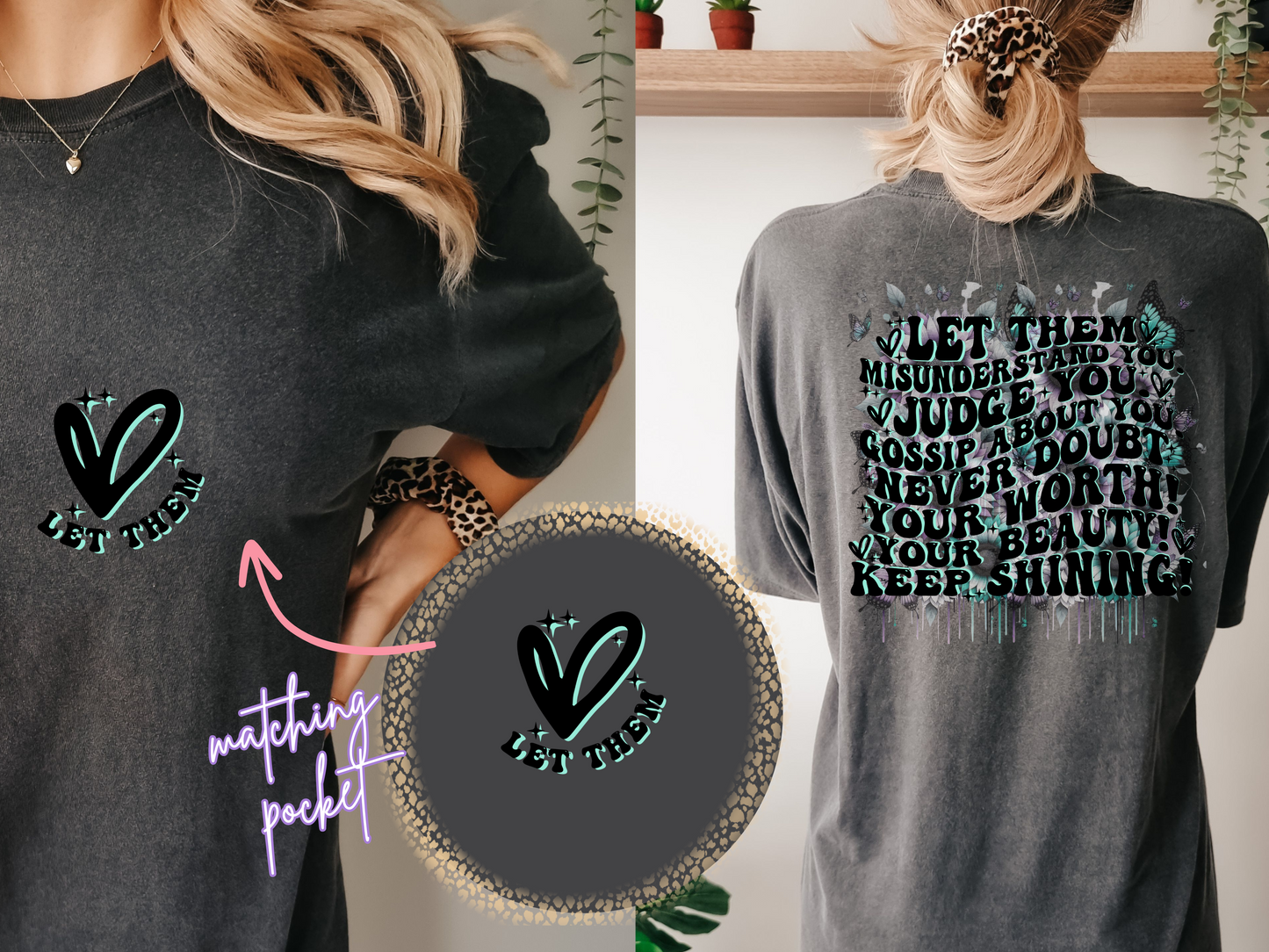 Let Them Quote - DTF Transfer- Front & Back Design