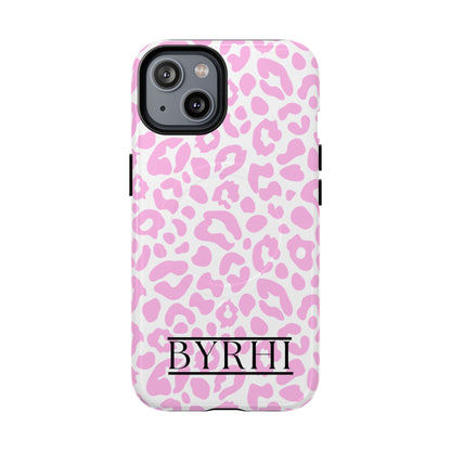 Pink Leopard Print Tough Phone Case | Stylish & Durable Protection