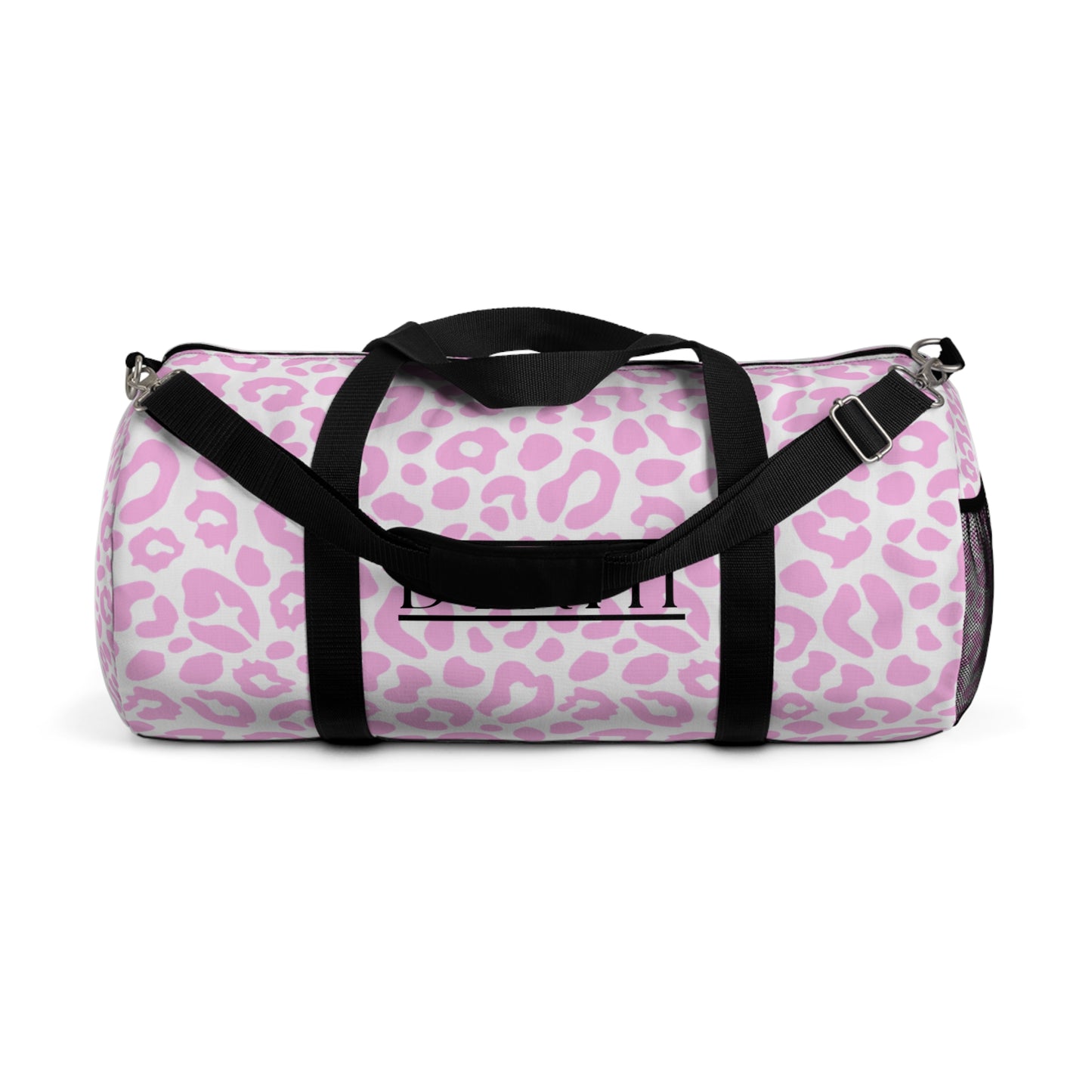 Stylish Pink Leopard Print Duffel Bag