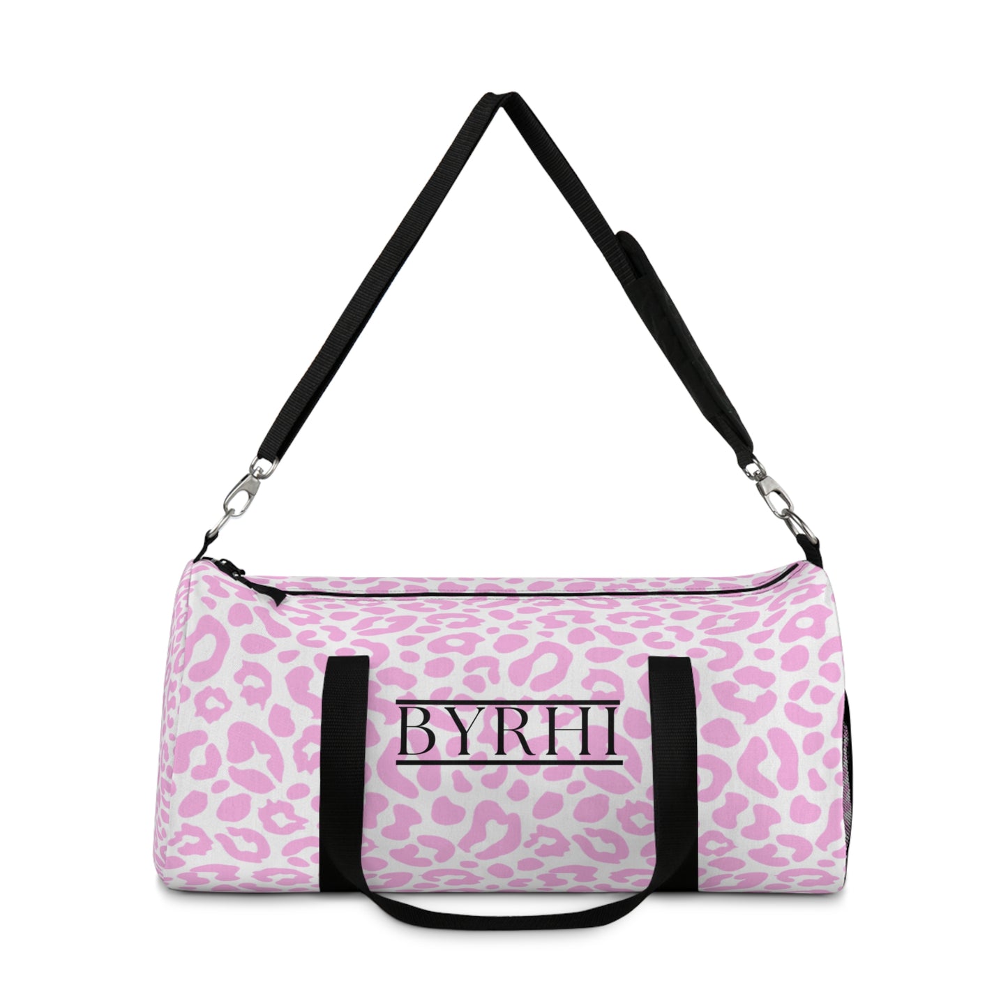 Stylish Pink Leopard Print Duffel Bag