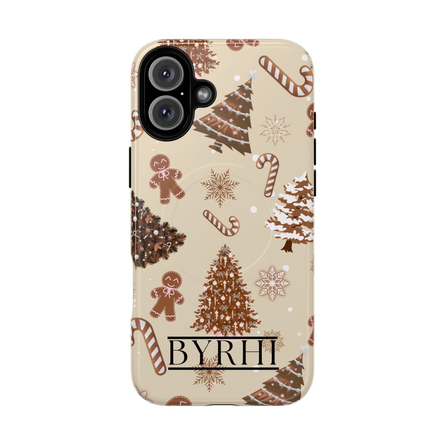 Brown Christmas Tough Phone Case | Stylish & Durable Protection
