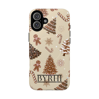 Brown Christmas Tough Phone Case | Stylish & Durable Protection