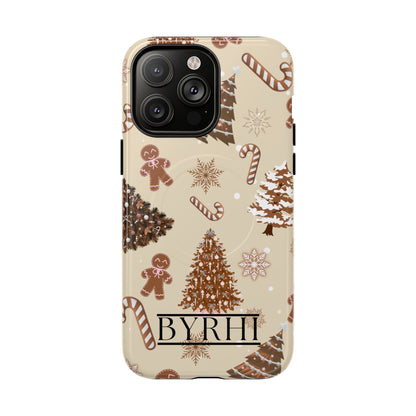 Brown Christmas Tough Phone Case | Stylish & Durable Protection