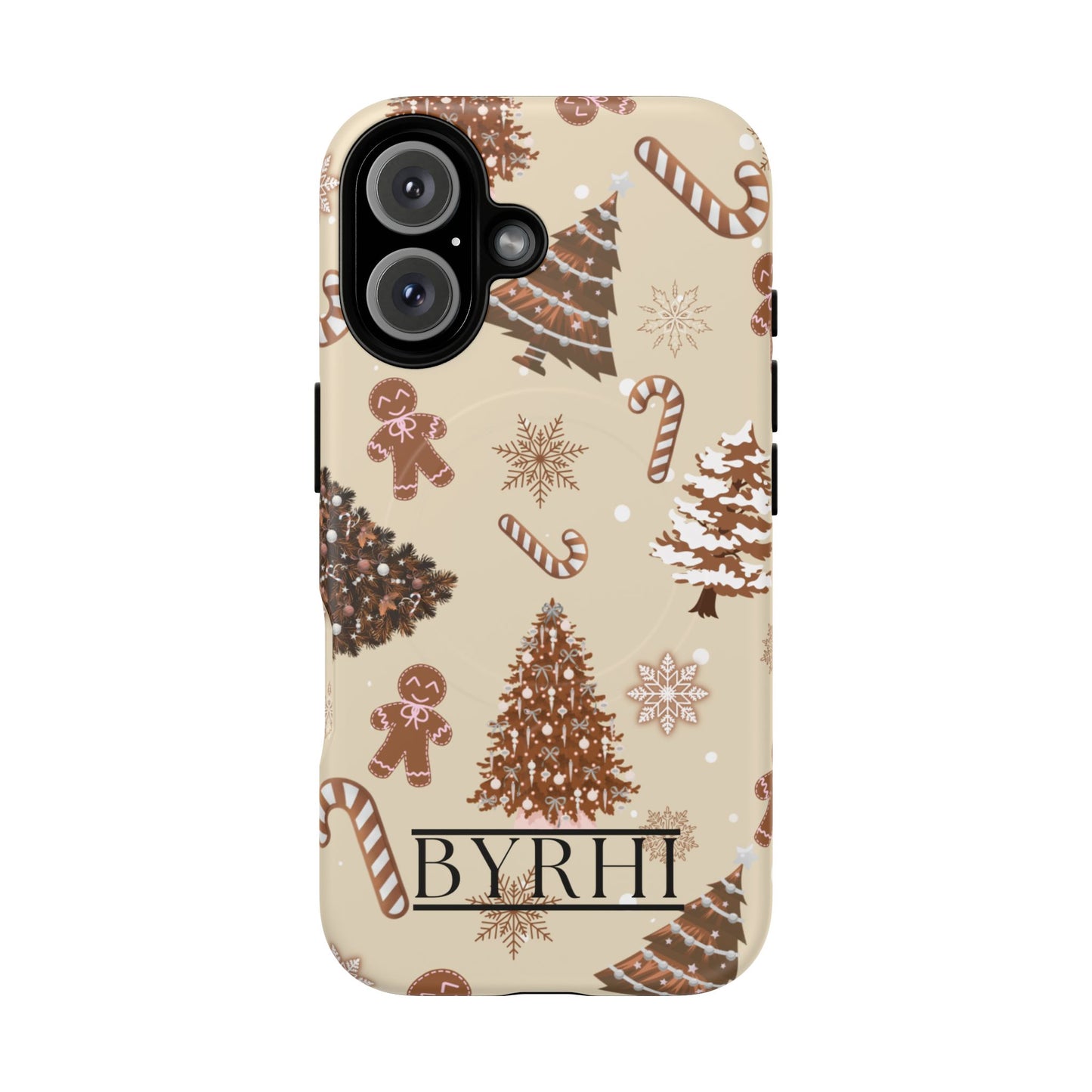 Brown Christmas Tough Phone Case | Stylish & Durable Protection