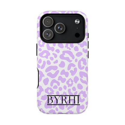 Purple Leopard Tough Phone Case | Stylish & Durable Protection