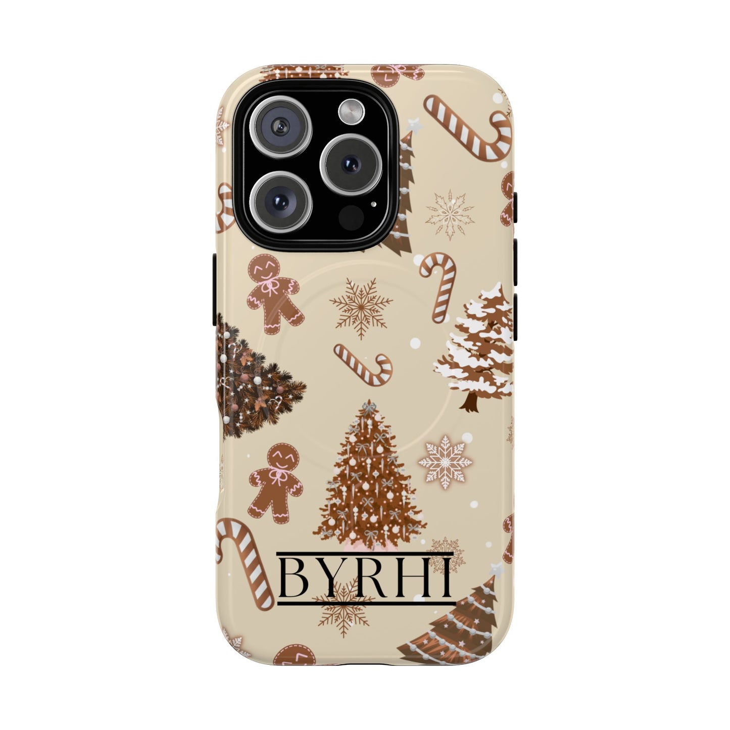 Brown Christmas Tough Phone Case | Stylish & Durable Protection