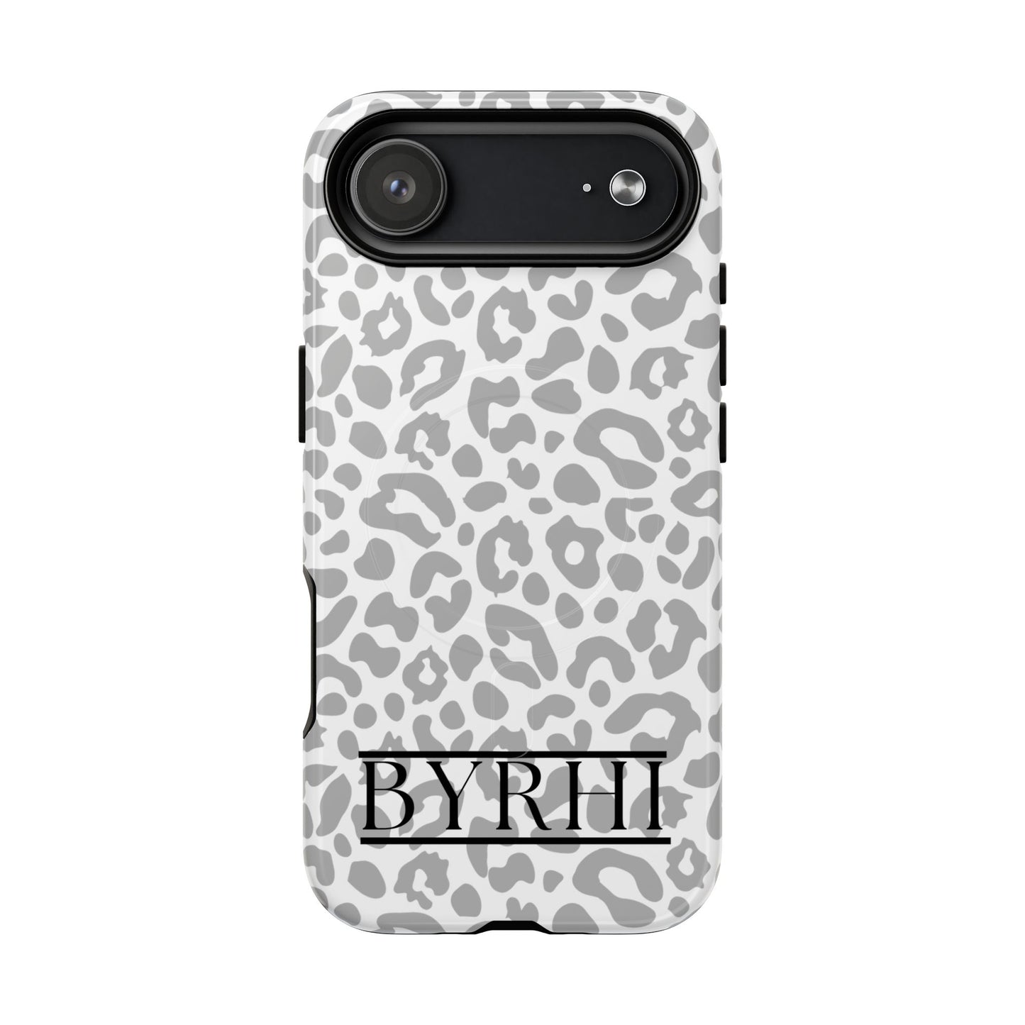 Grey Leopard Tough Phone Case | Stylish & Durable Protection