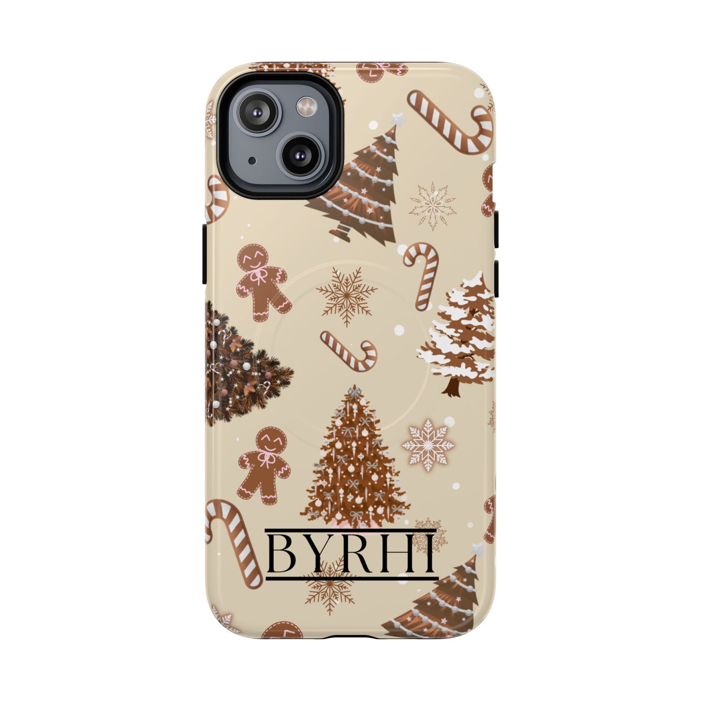 Brown Christmas Tough Phone Case | Stylish & Durable Protection