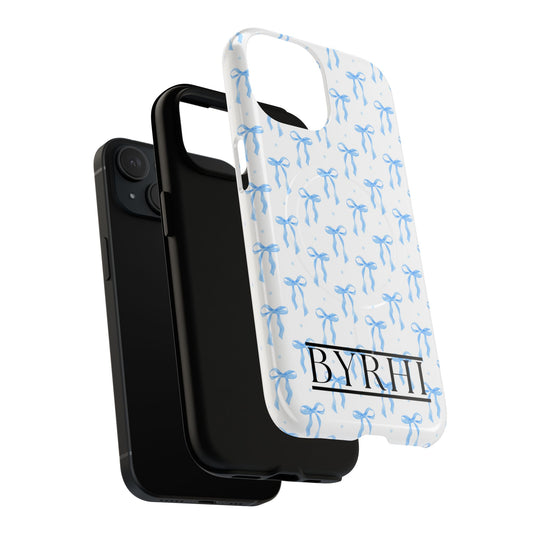 Blue Bows Tough Phone Case | Stylish & Durable Protection