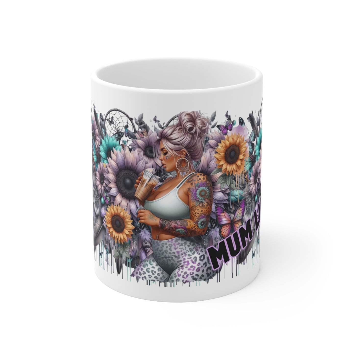 Mum Life Ceramic Coffee Mug —  11oz