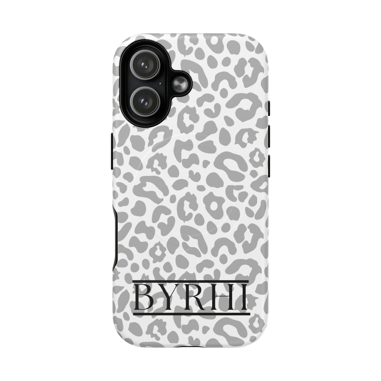 Grey Leopard Tough Phone Case | Stylish & Durable Protection