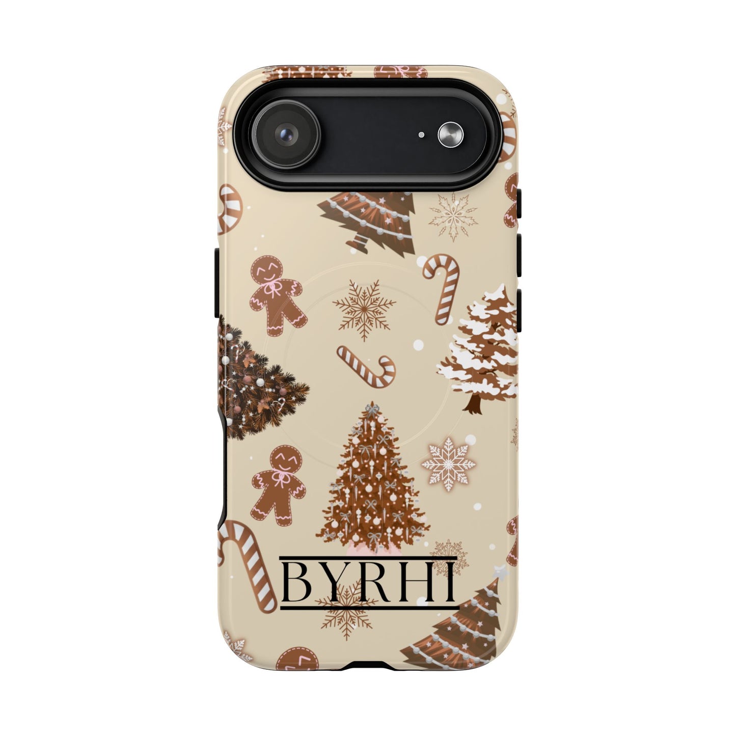 Brown Christmas Tough Phone Case | Stylish & Durable Protection