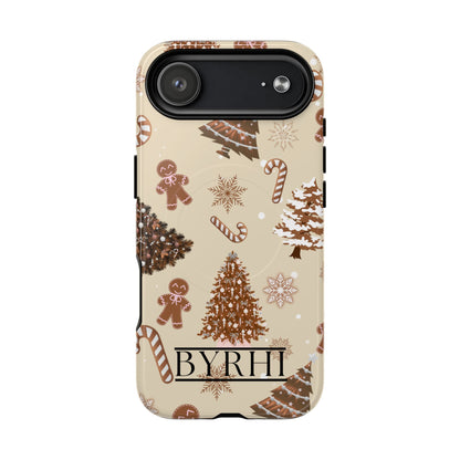 Brown Christmas Tough Phone Case | Stylish & Durable Protection