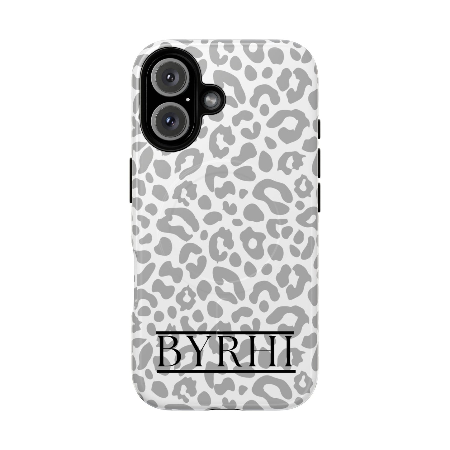 Grey Leopard Tough Phone Case | Stylish & Durable Protection
