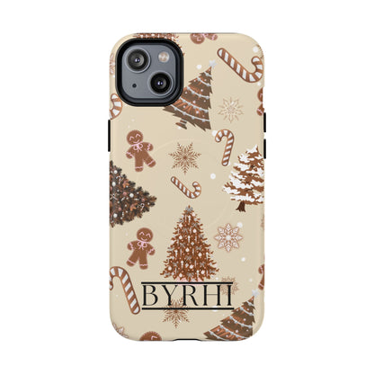 Brown Christmas Tough Phone Case | Stylish & Durable Protection