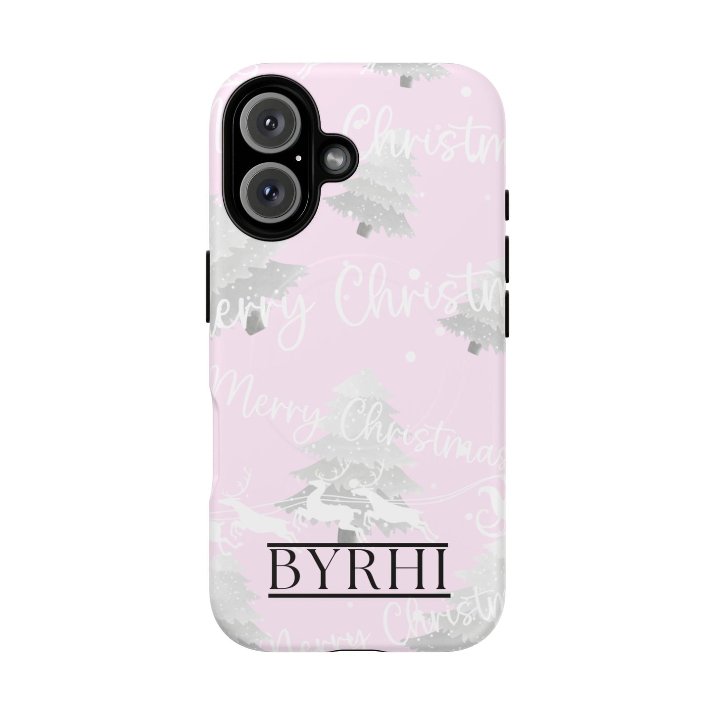 Merry Christmas Pink Tough Phone Case | Stylish & Durable Protection