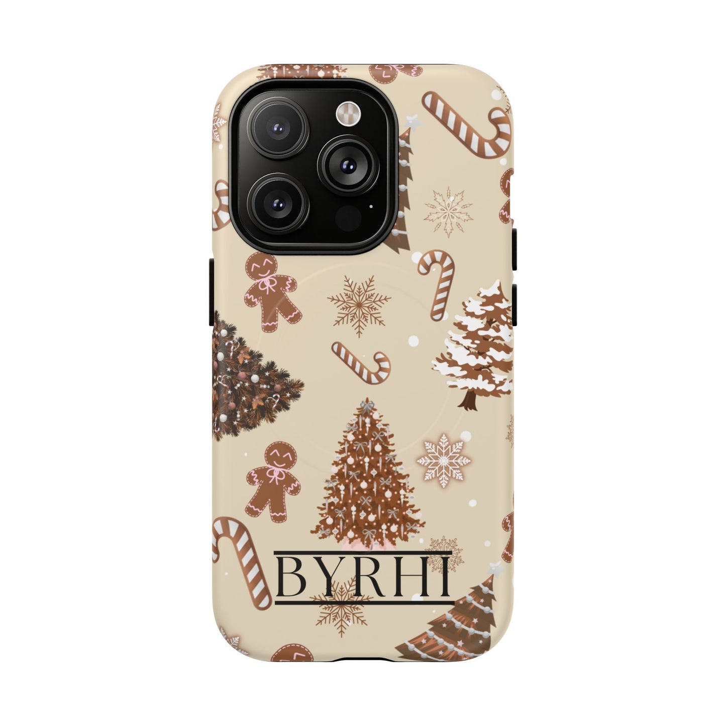 Brown Christmas Tough Phone Case | Stylish & Durable Protection