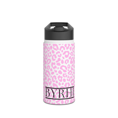 Pink Leopard Print | Stainless Steel Water Bottle