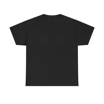 Minimalist Unisex Heavy Cotton Tee - Stylish BYRHI Graphic Shirt