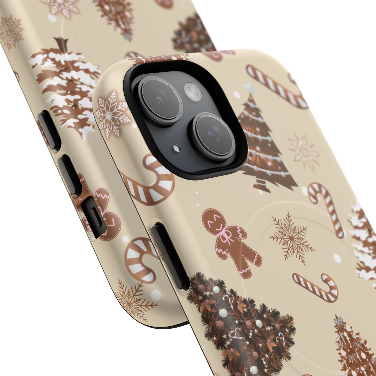 Brown Christmas Tough Phone Case | Stylish & Durable Protection