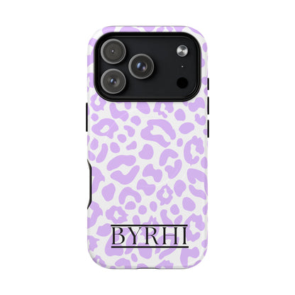 Purple Leopard Tough Phone Case | Stylish & Durable Protection