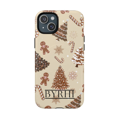 Brown Christmas Tough Phone Case | Stylish & Durable Protection