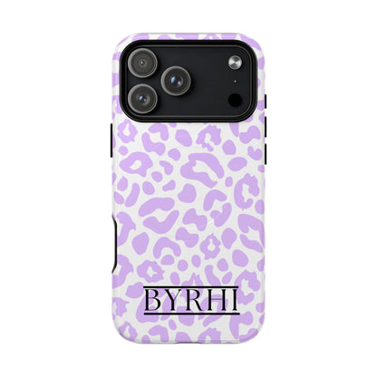 Purple Leopard Tough Phone Case | Stylish & Durable Protection