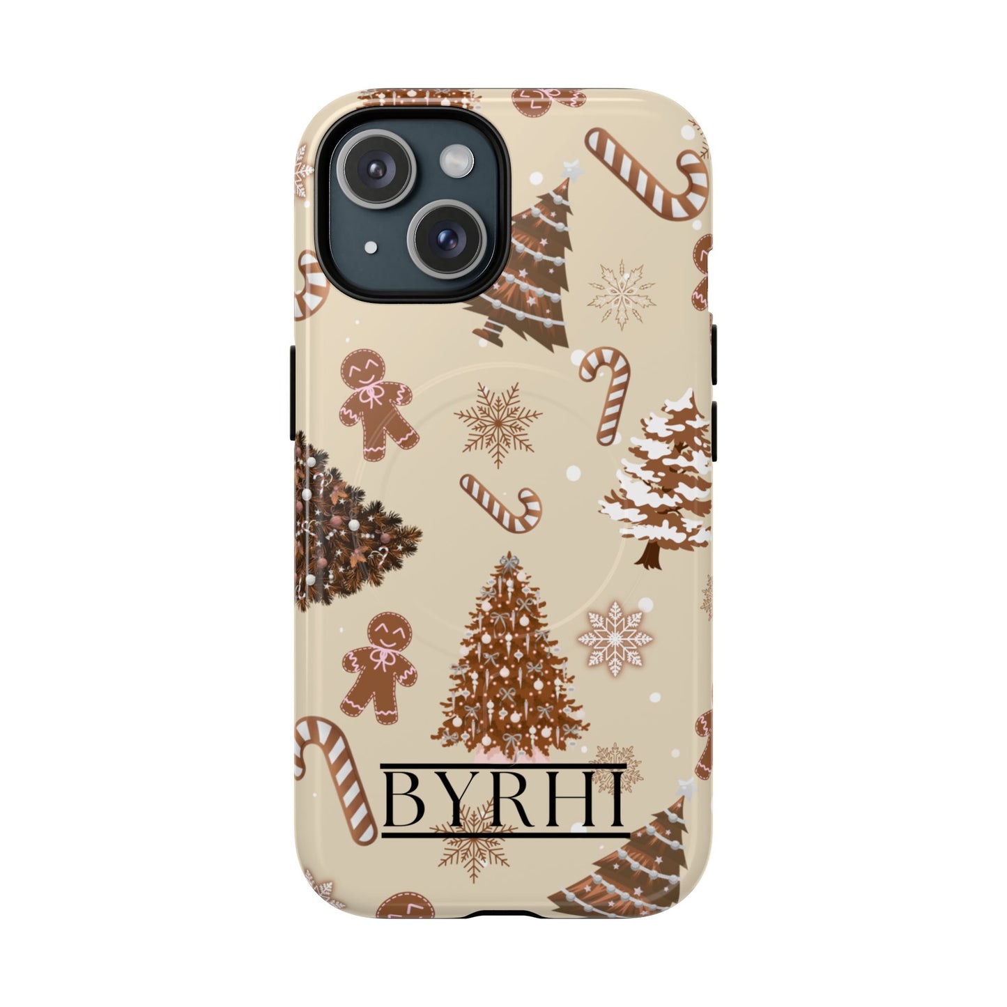 Brown Christmas Tough Phone Case | Stylish & Durable Protection