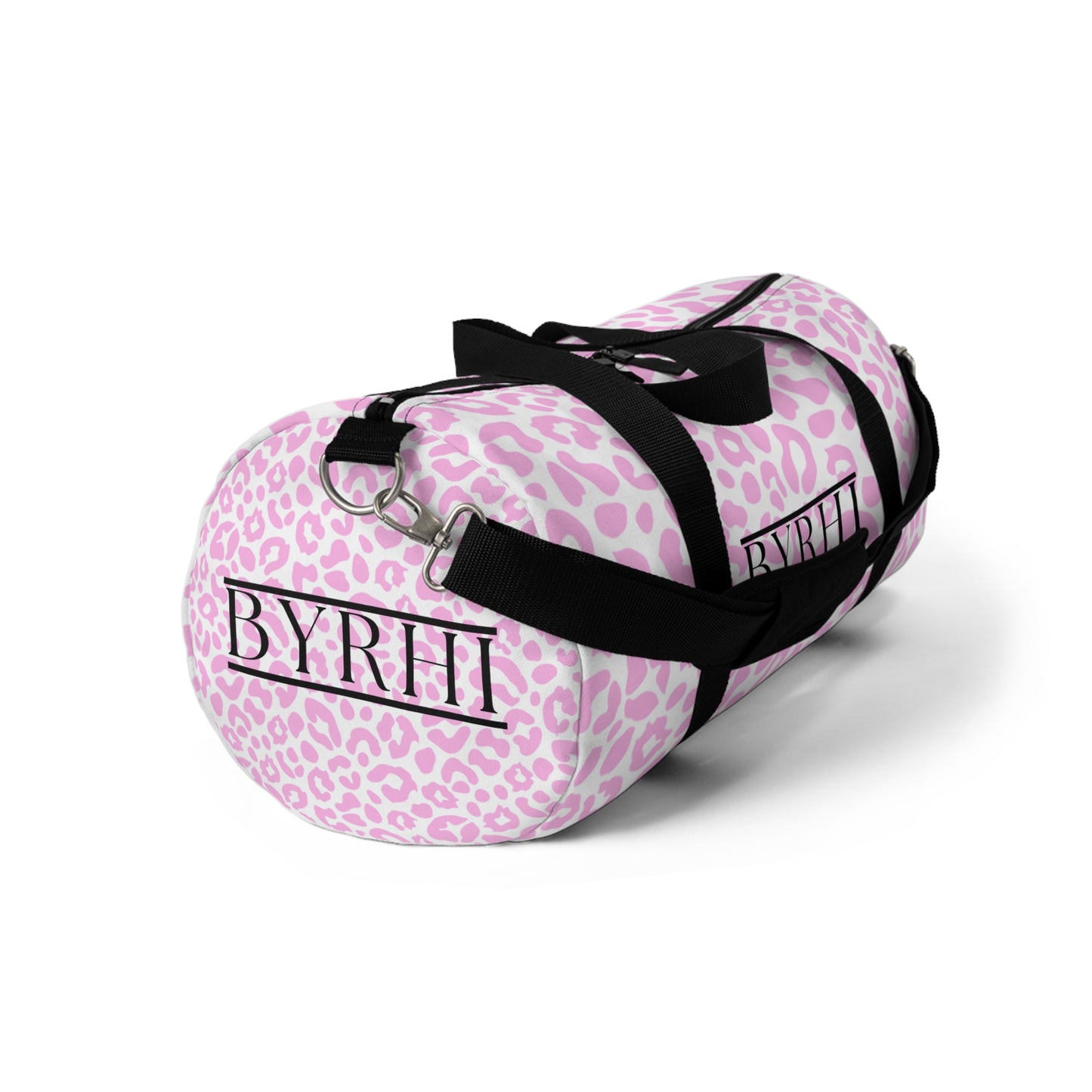 Stylish Pink Leopard Print Duffel Bag