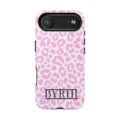 Pink Leopard Print Tough Phone Case | Stylish & Durable Protection