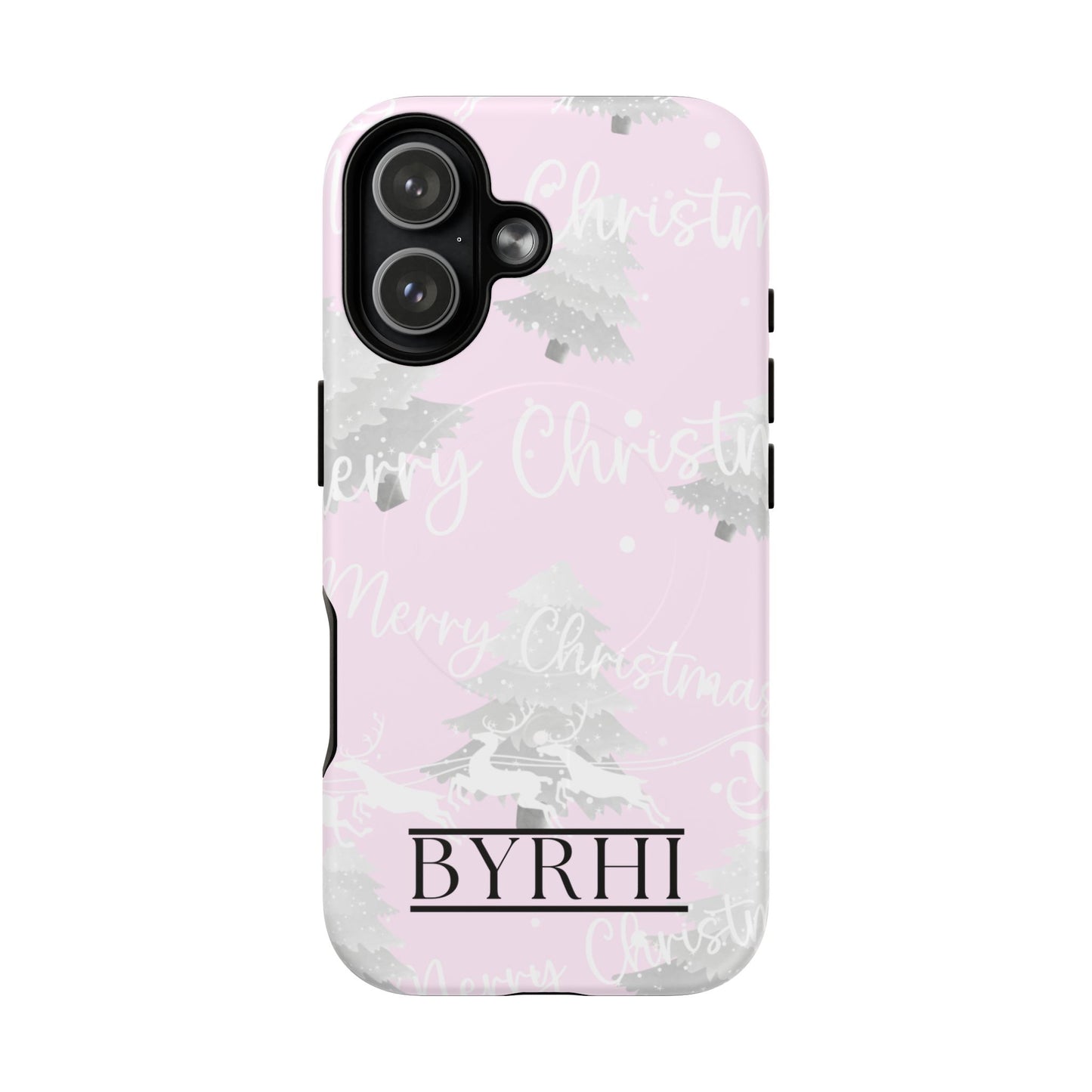 Merry Christmas Pink Tough Phone Case | Stylish & Durable Protection