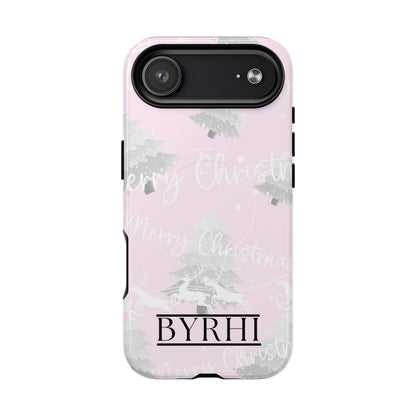 Merry Christmas Pink Tough Phone Case | Stylish & Durable Protection