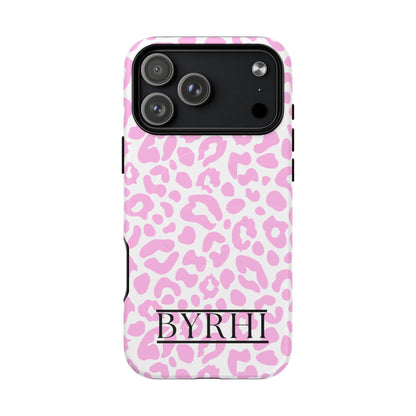 Pink Leopard Print Tough Phone Case | Stylish & Durable Protection
