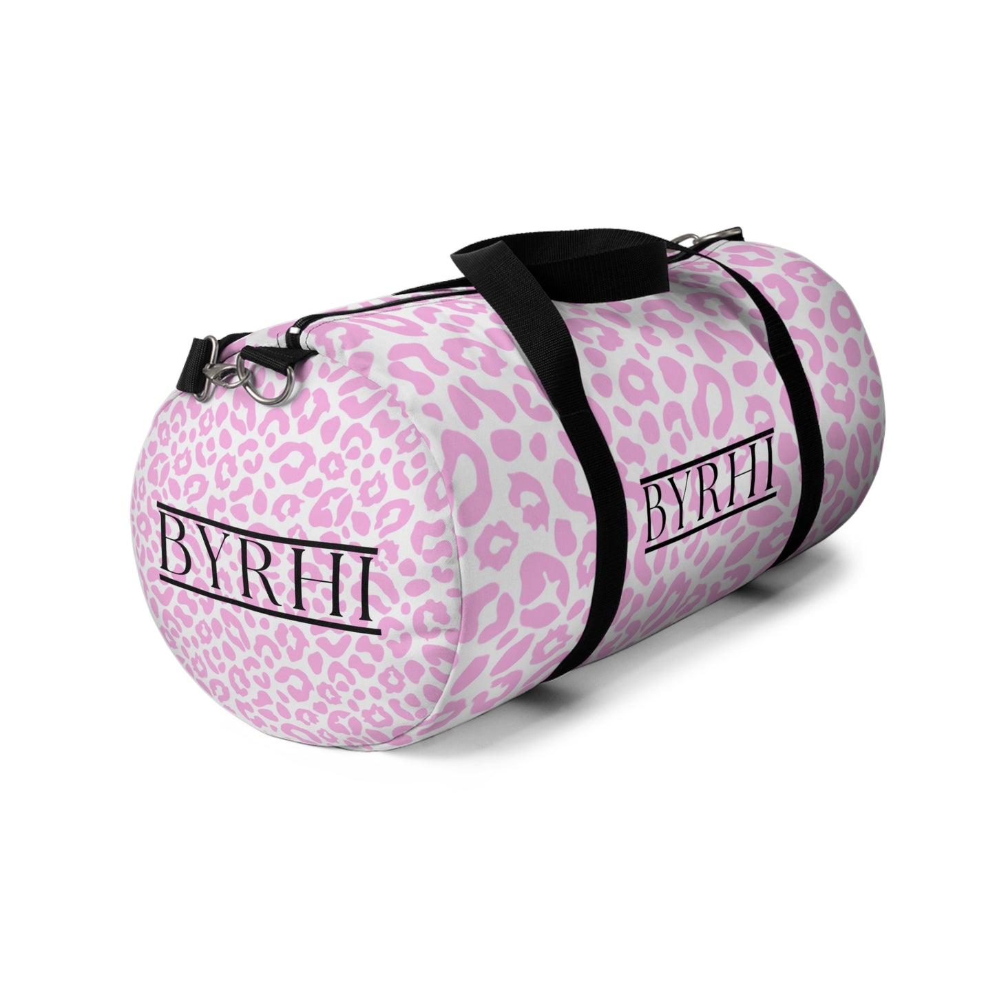 Stylish Pink Leopard Print Duffel Bag