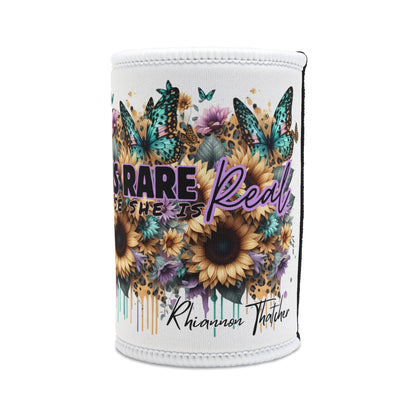 Pastel She Is Stronger Than The Storm Stubby Cooler - Stylish Drink Insulator with Butterfly Designs