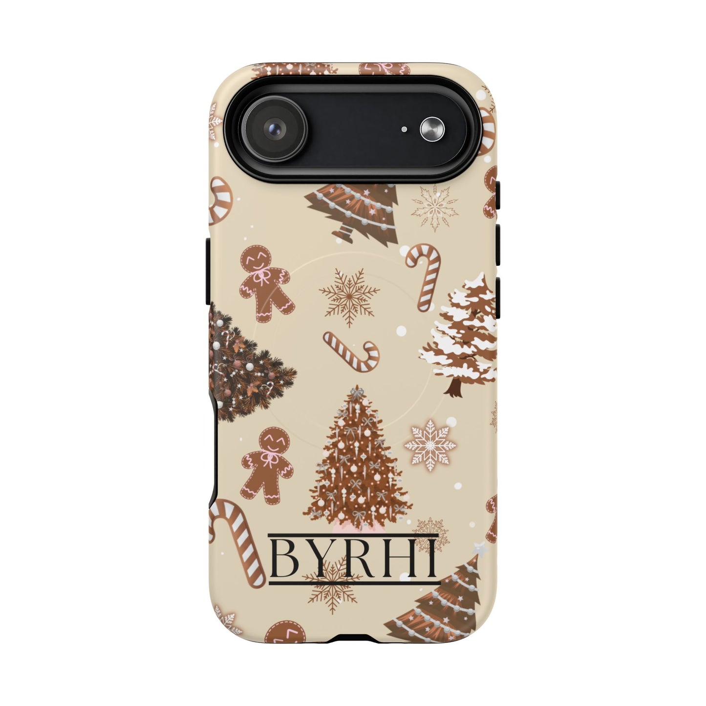 Brown Christmas Tough Phone Case | Stylish & Durable Protection