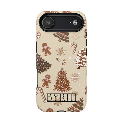 Brown Christmas Tough Phone Case | Stylish & Durable Protection