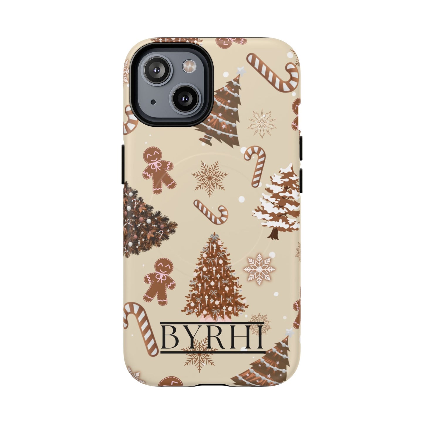 Brown Christmas Tough Phone Case | Stylish & Durable Protection
