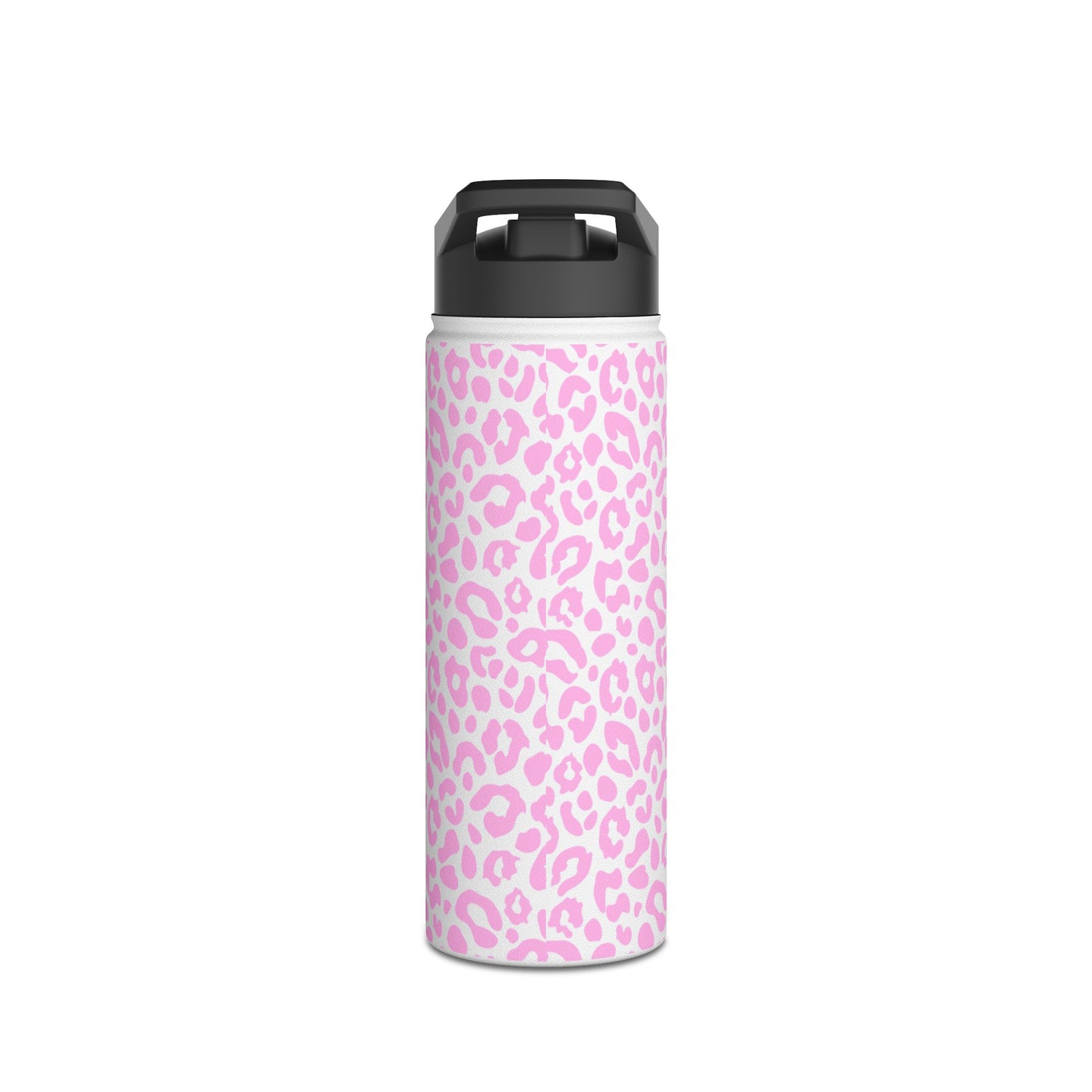 Pink Leopard Print | Stainless Steel Water Bottle