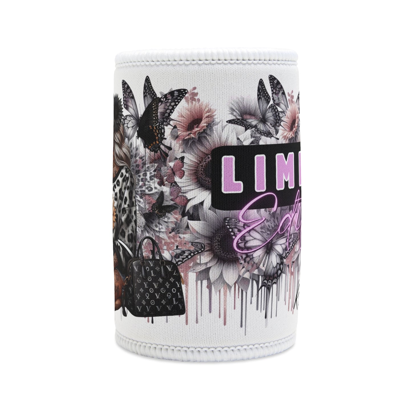 Limited Edition Stubby Cooler - Stylish Drink Insulator with Butterfly Designs