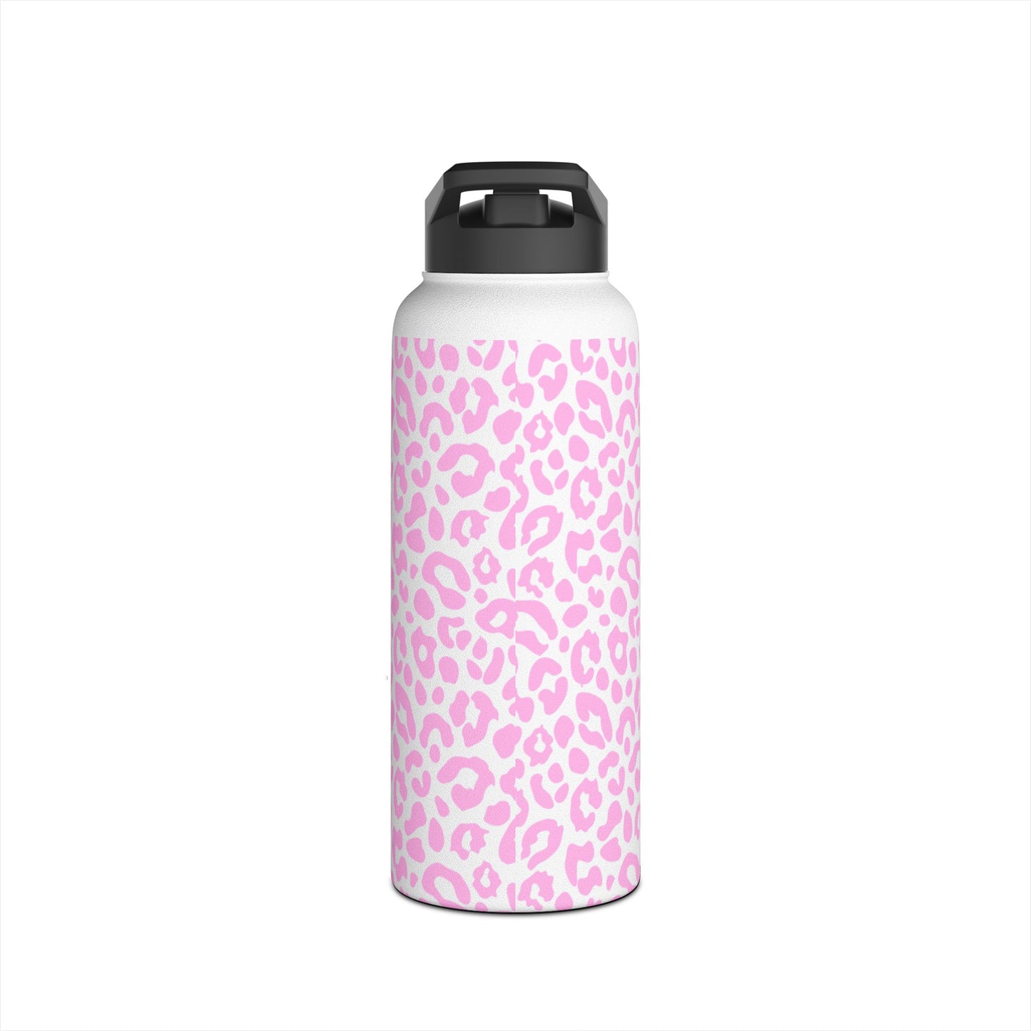 Pink Leopard Print | Stainless Steel Water Bottle