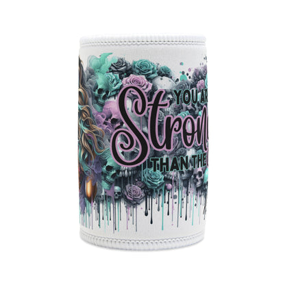 Stronger Than The Storm Stubby Cooler - Stylish Drink Insulator