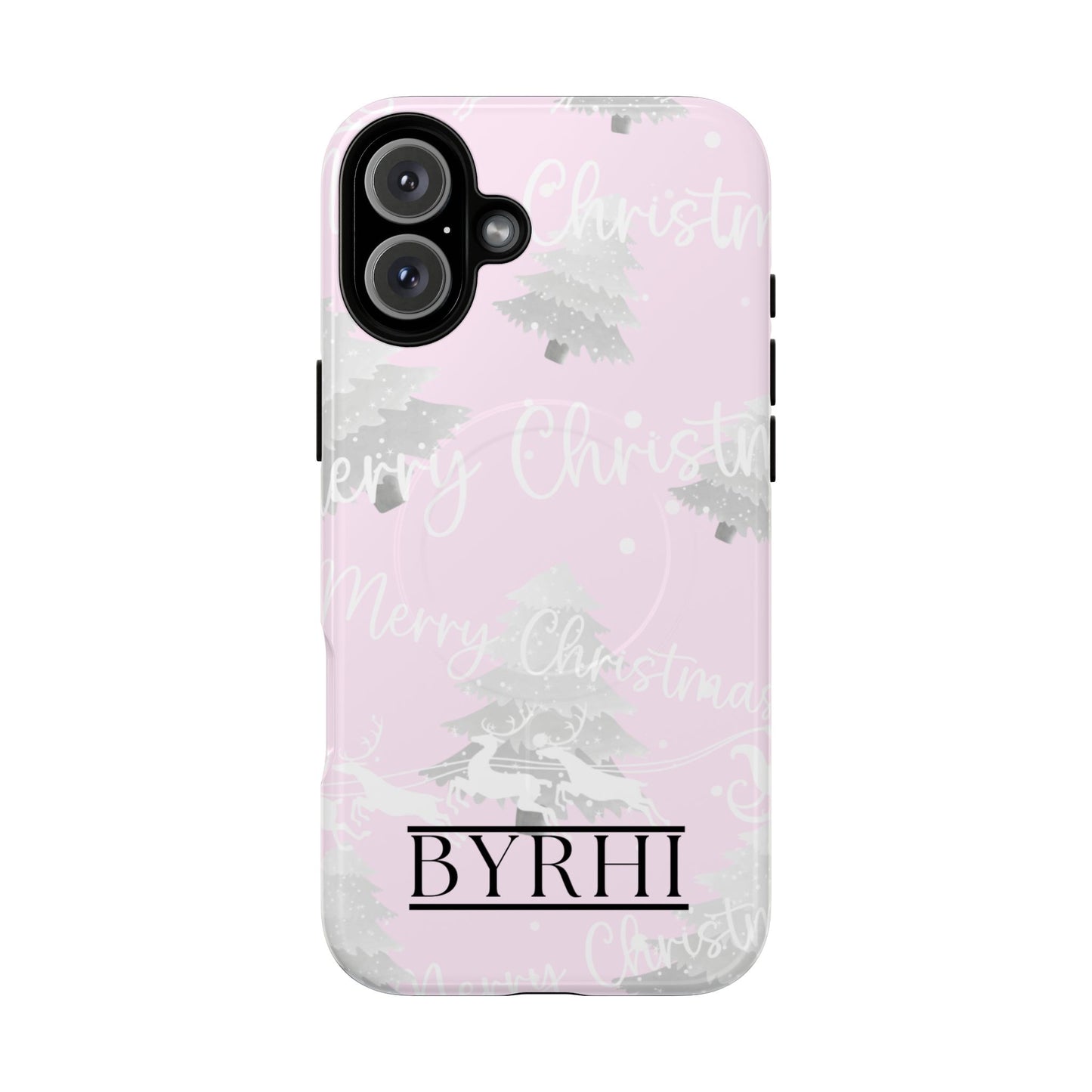 Merry Christmas Pink Tough Phone Case | Stylish & Durable Protection