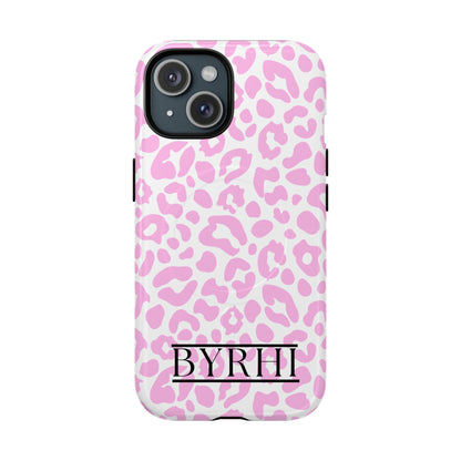 Pink Leopard Print Tough Phone Case | Stylish & Durable Protection