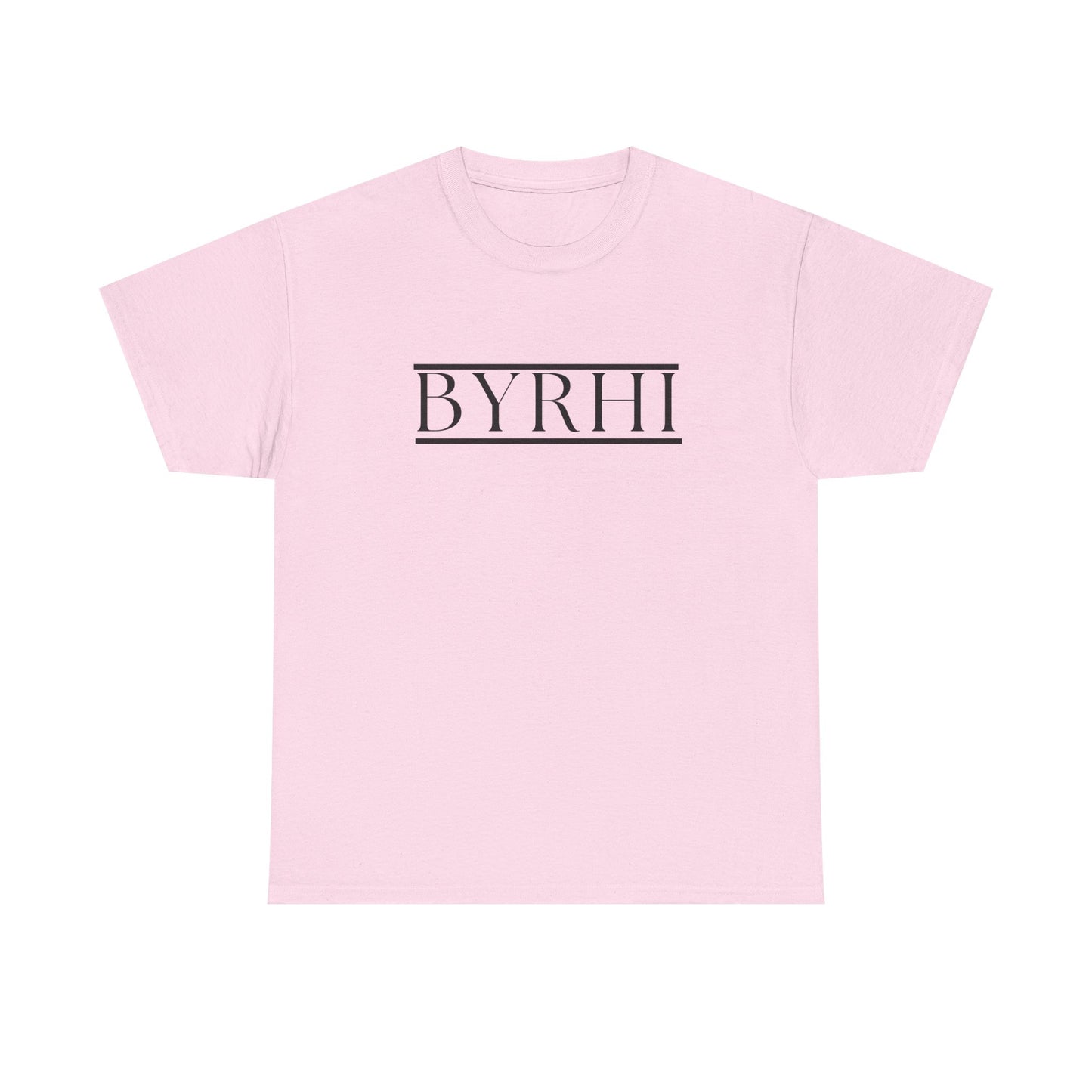 Minimalist Unisex Heavy Cotton Tee - Stylish BYRHI Graphic Shirt