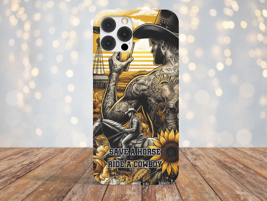 Save A Horse Ride a Cowboy - Phone Case